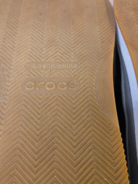 Crocs Retro Black & Gray Sneakers Men US 12 - Picture 11 of 13